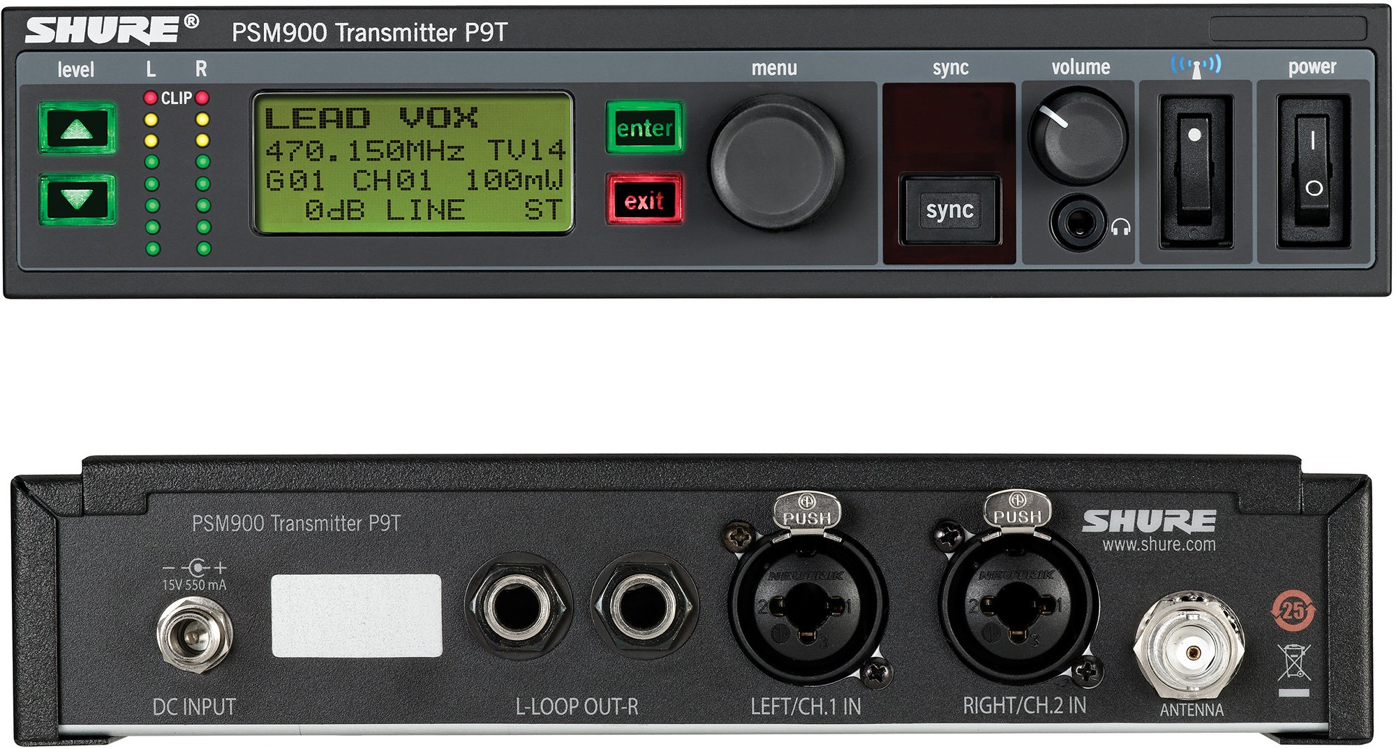 Shure PSM 900 / P9T reference product photograph